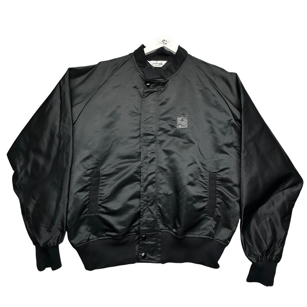 Vintage 80s Leader Sportswear Bomber Nylon Jacket Mens XL Pockets Full Zip